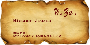 Wiesner Zsuzsa névjegykártya