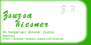 zsuzsa wiesner business card